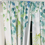 1pc Vibrant Floral Print Semi-Sheer Yarn Curtain - Rod Pocket Top, Washable, Fantasy Garden Style for Living Room, Bedroom, Office, and Kitchen - Easy to Hang and Maintain