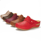 kamames Summer Women's Shoes Are Specially Designed For Flower Slope Heel Women's Sandals With Large Size Hollowed-Out Women's Sandals.