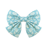 2022 Lovely Baby Girls Print Flower Bohemian Style Bow BB Hair Clips Headwear Children Cute Cotton Hairpins Hair Accessories