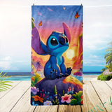 1pc Vibrant Anime Sunset Beach Towel - Super Absorbent, Quick-drying, Lightweight, Soft, and Compact Oblong Beach Blanket - Perfect for Beach Swimming, Outdoor Camping, Travel, and Water Sports Enthusiasts