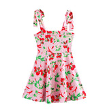 kamames New Blended Print Suspender Mini Dress 0387087