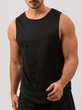 Men's Sleeveless Workout Sport Vest, Quick Dry Athletic Tank Top For Running Training Fitness Gym