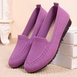 kamames Beijing Craft Cloth Shoes Women 2022 Net Shallow Mouth Flat Shoes Breathable Casual Shoes Comfortable Non-slip Mother Shoes