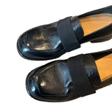 kamames kamames British Style Small Leather Shoes Shoes Female Black Thick Heel Single Shoes