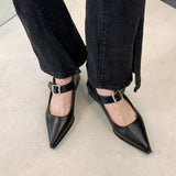 kamames kamames 2023 New British Style One Word Belt With Small Leather Shoes Wear Fashion Mary Jane Shoes Women's Shoes