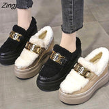 kamames Winter snow boots Superior quality Women Boots Lace Up Fashion Boots Women Ankle Fur Boots warm Women Shoes size 35-39