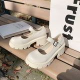 kamames New Ins Fashion Lolita Small Leather Shoes Thick Soles Jk Retro College Thick Heels Mary Jane Single Shoes
