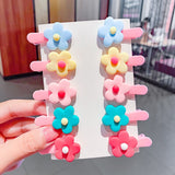 10PCS/Set New Girls Cute Cartoon Ice Cream Unicorn Hair Clips Kids Lovely Hairpins Headband Barrettes Fashion Hair Accessories