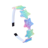 2022 Fashion Girls Glitter Hair Bands Cute Colors Hair Hoop Hairbands Lovely Bow Stars Headbands For Kids Gifts Hair Accessories