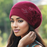 Festive Knitted Beanie Hat for Women: Soft, Warm, And Stylish for Winter - Elastic, Holiday Themed, And Collapsible Design