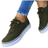 kamames Station New 2023 New Bullock Large-Size Women's Singles Shoes Comfortable Casual Women's Shoes Round Head Lace Single Shoes