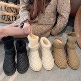 kamames kamames Mouth Snow Boots Women 2023 Winter New Casual Platform High-Top Cotton Shoes Women Add Thick And Velvet Cotton Boots Women