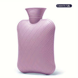 FORICOM 2L/1.2L/0.7L Hot Water Bottle For Pain Relief, Hot Water Bag For Back Pain, Heating Pad Non Toxic, Rubber.Made In PVC.