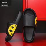 Summer Flip Flops for Couples Smile Face Slippers EVA Fashion Slides Women's Shoes Bathroom Slipper Floor Flats