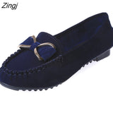 kamames women's loafers Solid Colors Flat ballet shoes Bow Knot Lazy loafers Shallow Casual Slip On Shoes scarpe donna