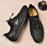 kamames kamames Korean Version Of The New Men's Leather Shoes In Spring Is Breathable, A Lazy Man, A Set Foot, Octopus, Fish And Beans Shoes.