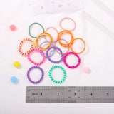 New 100Pcs/lot Hair Bands Girls Candy Color Elastic Rubber Band Hair Bands Child Baby Headband Scrunchie Kids Hair Accessories