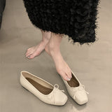 kamames kamames Single Shoe Shallow Bow Spring 2024 New French Gentle Night Wind Flat Scoop Shoes Women's Shoes