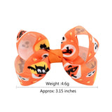 12pcs 12 Colors Pumpkin Halloween Kids Grosgrain Ribbon Bows Barrettes Girl Hairclip Boutique Hairpins Kids Hair Accessories 751