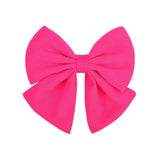 2 Pcs/lot Cute Solid Cotton Hair Bows With Clip For Girls Hair Clips Handmade Hairpins Barrettes Headwear Kids Hair Accessories