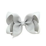 1Piece Solid Grosgrain Ribbon Hair Bows With Clip For Cute Girls Handmade Hair Clips Barrettes Hairpins Kids Hair Accessories