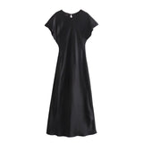 kamames New Silk Satin Long Style Midi Dress 2157238 706