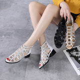 GKTINOO Woman Sandals Shoes Sandalias Mujer 2021 Summer Genuine Leather High Heels Slip on Bling Fashion Gladiator Shoes Women