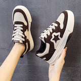 kamames kamames Small White Shoes Female Spring / Summer 2024 New Korean Student Panda Lace Sneakers Niche Platform Casual Shoes