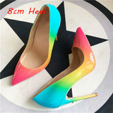 kamames color fashion high heeled lady pumps shallow pointed toe woman party shoes women pumps wedding shoes QP030 ROVICIYA