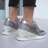 kamames Women With Large-Size Sneakers 2024 Autumn And Winter New Style High-Quality Women With Single Shoes Tied In Front Of The Heels