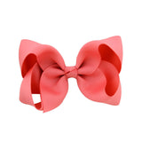 1Piece Solid Grosgrain Ribbon Hair Bows With Clip For Cute Girls Handmade Hair Clips Barrettes Hairpins Kids Hair Accessories