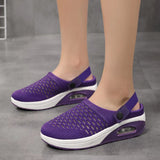 kamames Large Mesh Women's Shoes, Daily Single Shoes, One Foot, Half-Drag, Breathable, Portable Air Cushion.