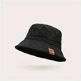 Cotton Bucket Hat for Men and Women - Summer Sun Fishing Cap, Foldable, Anti-UV, Lightweight, Woven, Non-Stretch Fabric