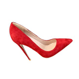 kamames Women Pumps for Wedding Shoes Pointed Toe Sexy High Heels Shoes 12 cm 10 cm Stilettos Red Black plus size 33-45 RM001 ROVICIYA