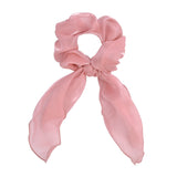 Women Streamers Scrunchies Polka Dot Floral Print Elastic Bow Hair Rope Girls Hair Ties Korean Sweet Hair Accessories Headwear