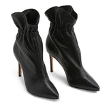 kamames High-Heeled, Large-Size Women's Shoes With Ankle Boots And Fashionable Short Boots
