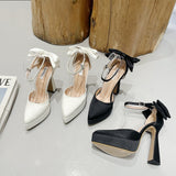 kamames kamames Spring New High Heel Waterproof Platform Single Shoe Spot 35-40