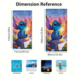 1pc Vibrant Anime Sunset Beach Towel - Super Absorbent, Quick-drying, Lightweight, Soft, and Compact Oblong Beach Blanket - Perfect for Beach Swimming, Outdoor Camping, Travel, and Water Sports Enthusiasts