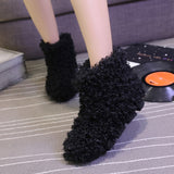 kamames Boots Women Woman Snow Boots Shoes Mid Calf Velvet Fur Warm Laides Warm Cotton Padded Snowboots Shoes Female Botas Mujer