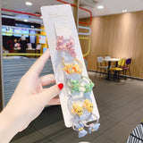 10/15Pcs/Set Children Cute Cartoon Fruit Elastic Hair Bands Girls Baby Lovely Rubber Bands Ponytail Holder Kids Hair Accessories