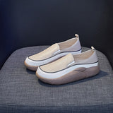 kamames Autumn White Loafers Women Trend Slip on Flat Casual Shoes for Women's Sneakers Fashion Platform Shoes Zapatillas Deporte