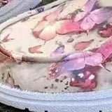 kamames New Fashionable Canvas Shoes Tie Colors In Front Of The Printed Round Head, And The Lady Pedals Lazy Shoes.