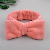 2022 New OMG Letter Coral Fleece Wash Face Bow Hairbands For Women Girls Headbands Headwear Hair Bands Turban Hair Accessories