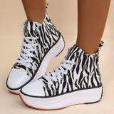 kamames Women Shoes Zebra Pattern Canvas Shoes New Style Female Sport Casual Shoes Women 2021 Chaussure Femme Zapatillas Mujer