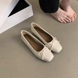kamames Head Shallow Mouth Single Shoes 2024 Spring And Autumn New French Evening Wind Temperament Gentle Fairy Flat-Soled Grandma Shoes
