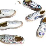kamames kamames Shoes Women Fall Casual Shoes Flat Plate Shoes Ladies Print 43 Plus Size Loafers Lazy Shoes
