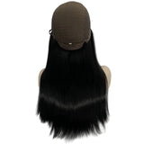 Jewish Wigs Europeen Hair Human Hair Silky Straight 1# Jet Black Color 4x4 Jewish Wig Silk Top For White Woman