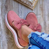 kamames New Women's Shoes With Thick Soles, Ladies' Sandals, Large Size Bows And Single Shoes.