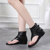 kamames Women's Slope Sandals Summer 2024 New High-Top Women's Shoes With Heightened Herringbone Toe Roman Shoes