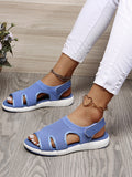 kamames Women's Shoes Flat-Soled Sandals Summer New Flying Weaving Hot Drill Breathable Large Size Leisure Drill Sandals Large Size Women